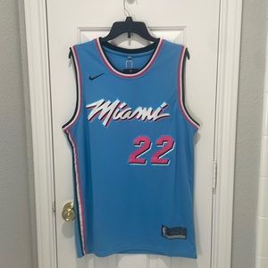 Jimmy Butler Miami Heat Swingman Jersey Mens Pink/Blue